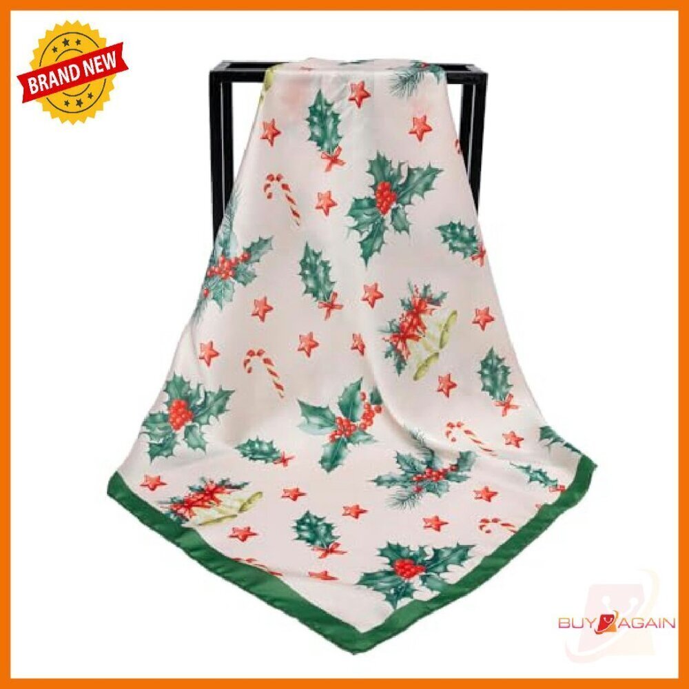 27" Silk Feeling Satin Scarf - Lightweight Versatile Fashion Accessory - Picture 3 of 8